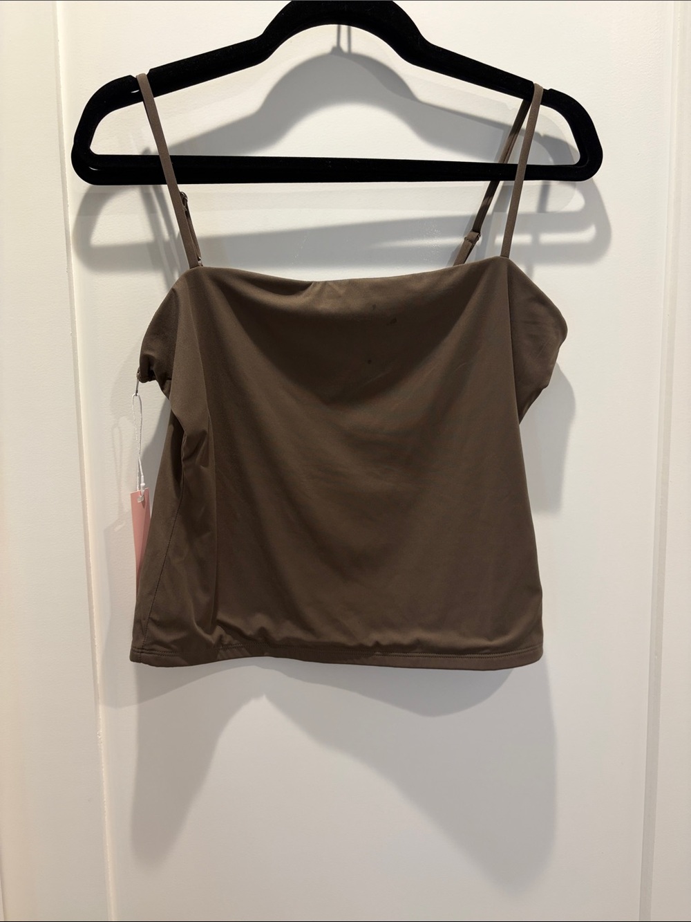 Olive Green Double Lined Cami w/Adjustable Straps